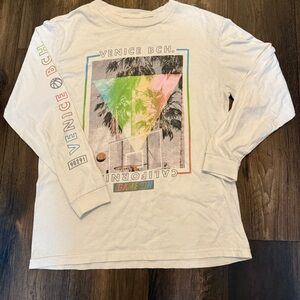 Capsule ~ Kids White Venice Beach Long-Sleeve Graphic Tee